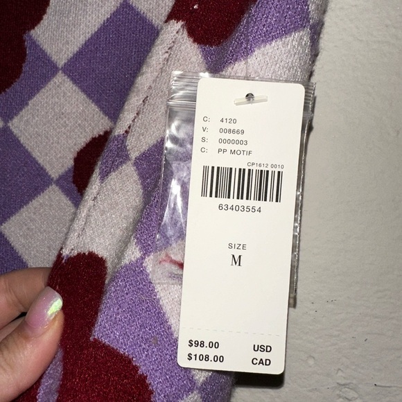 NWT Maeve by Anthropologie women’s knit retro floral pencil mini skirt M fall - Picture 4 of 8